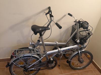 Vendo 2 bicicletas plegables de aluminio con cambio de 3 velocidades