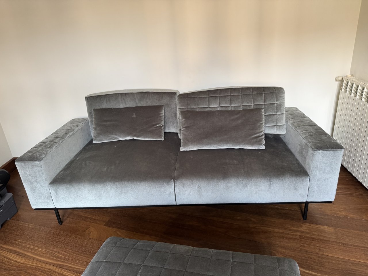 Verkaufe Designer Sofa mit Hocker