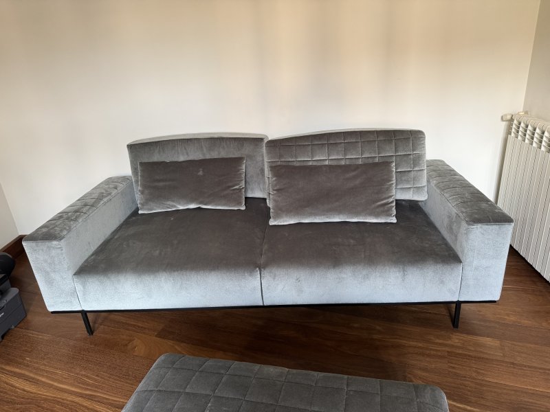 Verkaufe Designer Sofa mit Hocker