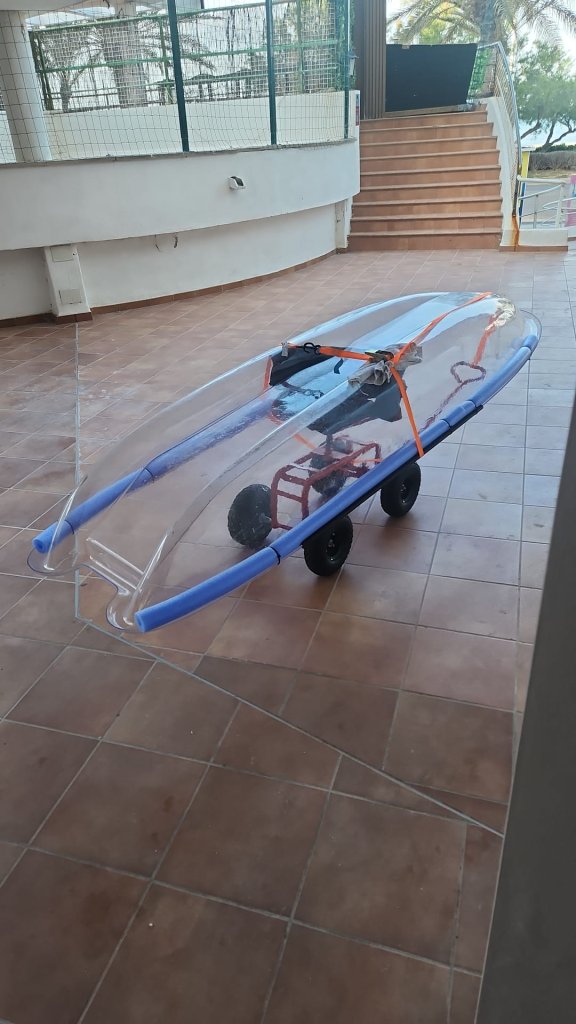Verkaufe durchsichtiges Kajak acrylglas