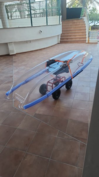 Verkaufe durchsichtiges Kajak acrylglas
