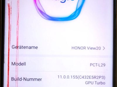 Verkaufe Handy / Movil HONOR View20 Dual-Sim beschädigt.