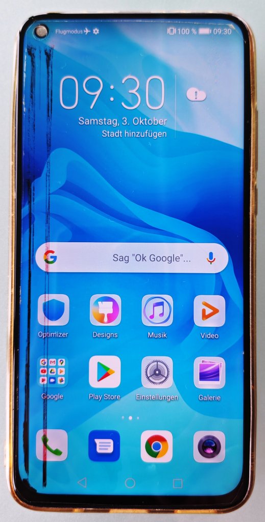 Verkaufe Handy / Movil HONOR View20 Dual-Sim beschädigt.