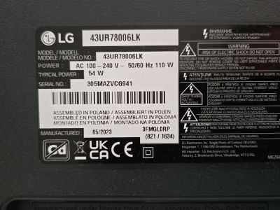 LG Smart TV 43" (109cm) LED 4K Ultra Top Condition