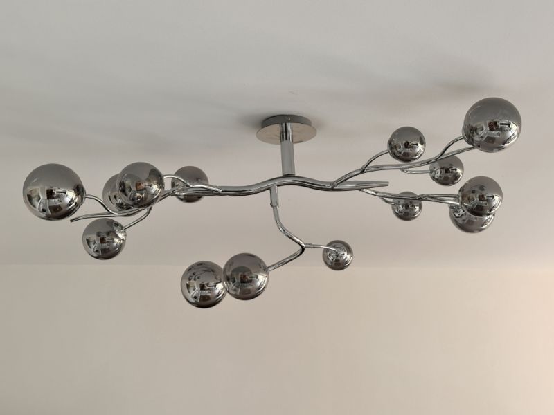 Selling my high-quality designer ceiling light in a modern chrome design.