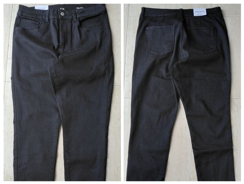 Verkaufe neue schwarze Slim-Jeans, Größe 42