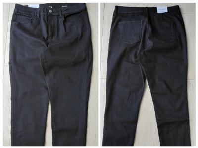 Verkaufe neue schwarze Slim-Jeans, Größe 42