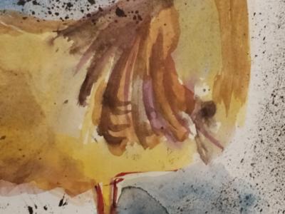 Gathering of Roosters and Hens