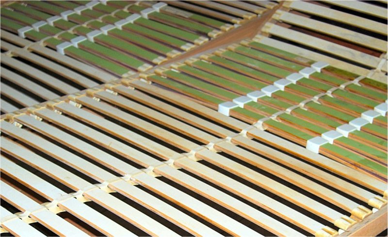 Verschenke zwei Lattenroste, Gesamtmaß 200 cm x 200 cm, verstellbar