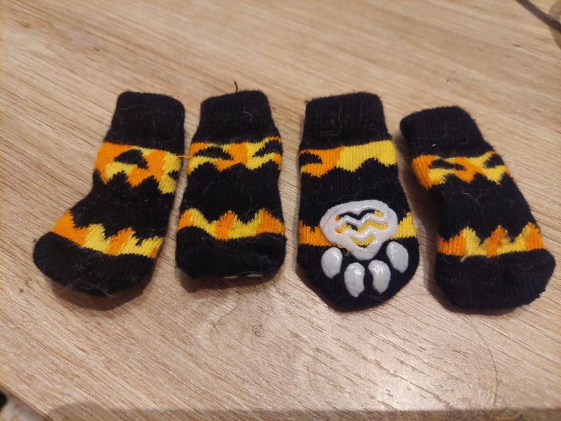 Verschiedene Hundekleidung und Accessoires