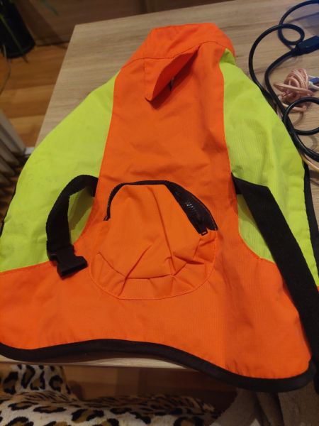 Verschiedene Hundekleidung und Accessoires