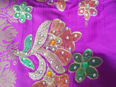 Various saris from Asian countries