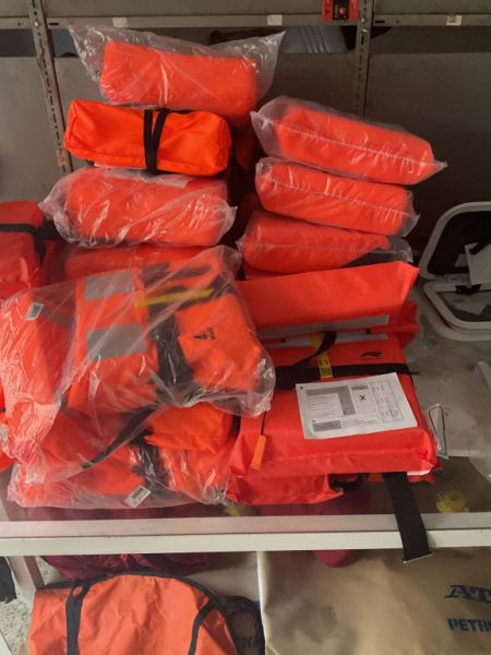 Various life jackets