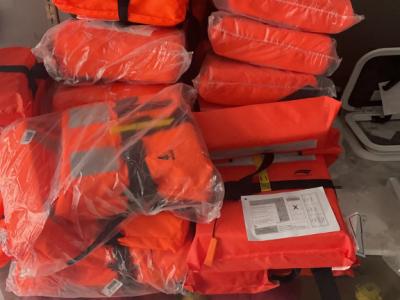 Various life jackets