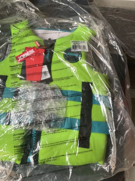 Various life jackets