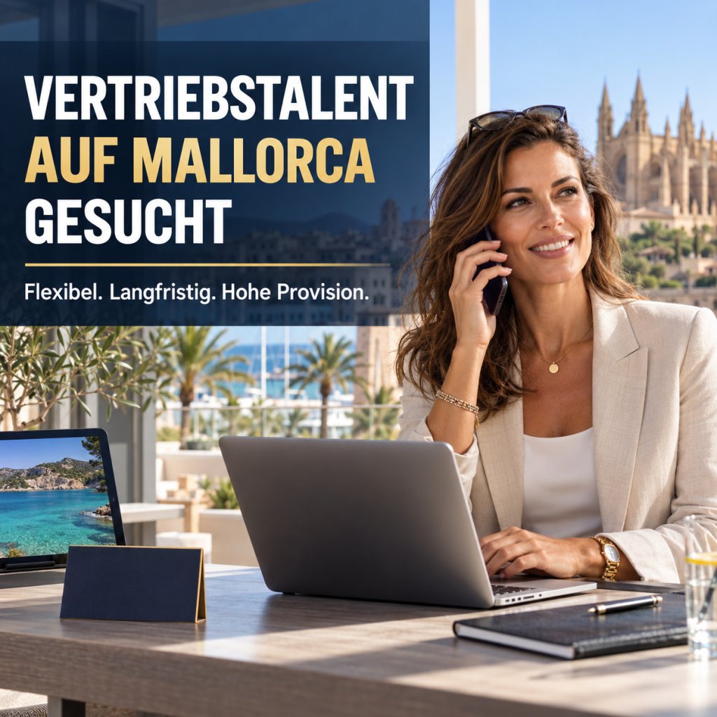 Vertriebstalent auf Mallorca gesucht, flexibel und hohe Provision