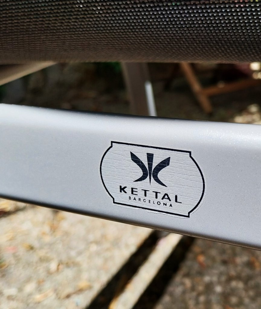 Four Kettal terrace chairs