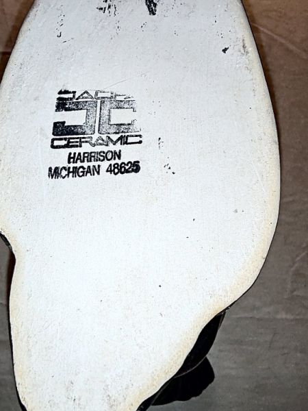 Vintage bong water pipe in the shape of a Pegasus figure, ceramic from the USA