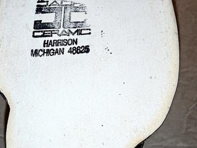 Vintage bong water pipe in the shape of a Pegasus figure, ceramic from the USA