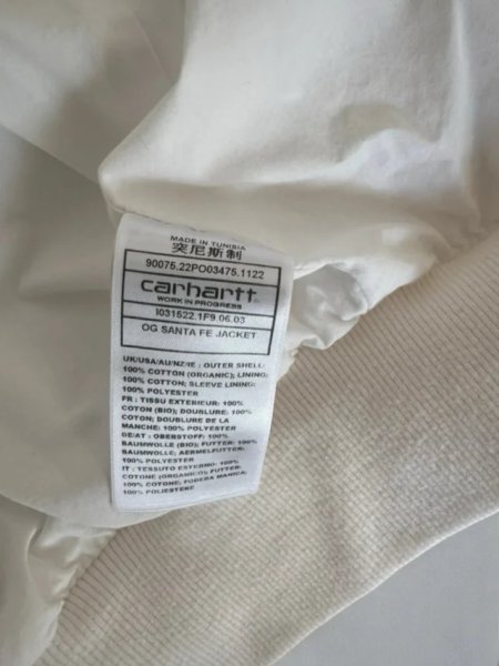 Vintage Jacke original Carhartt OG Santa Fe mit Kord-Stehkragen