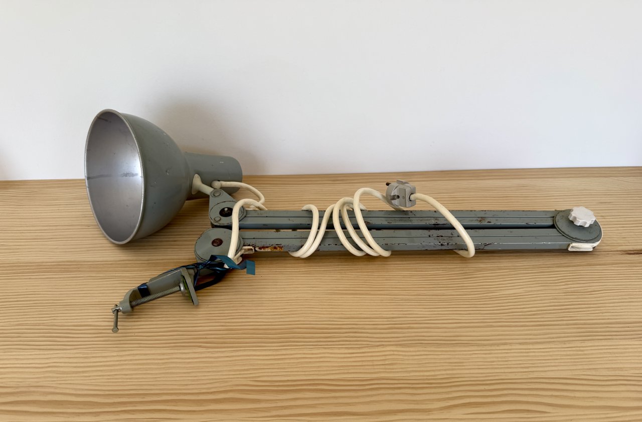 Vintage Klemmleuchte (Architektenlampe)