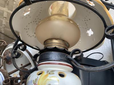 Vintage porcelain pendant lamp