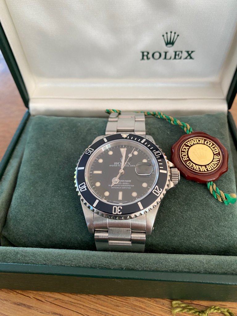 Vintage Rolex Submariner 16610, aus 1991, Erstbesitz und Garantie