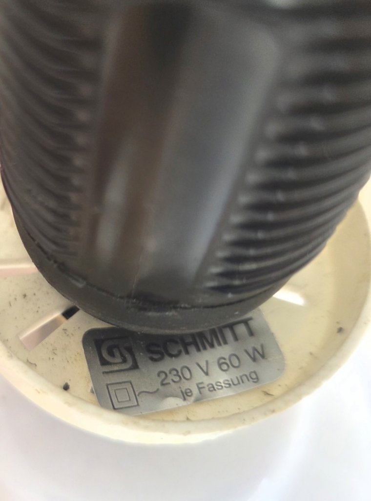 Vintage Tischlampe Schmitt Leuchten Arnsberg Keramik 70er/80er - TOP Zustand