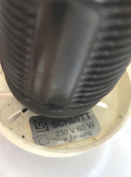 Vintage Tischlampe Schmitt Leuchten Arnsberg Keramik 70er/80er - TOP Zustand