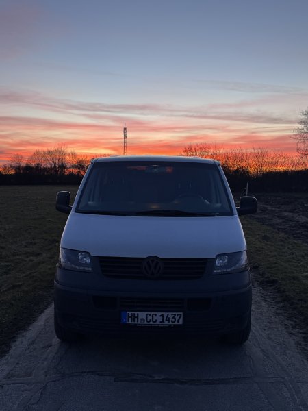 VW T5 Camper German license plates