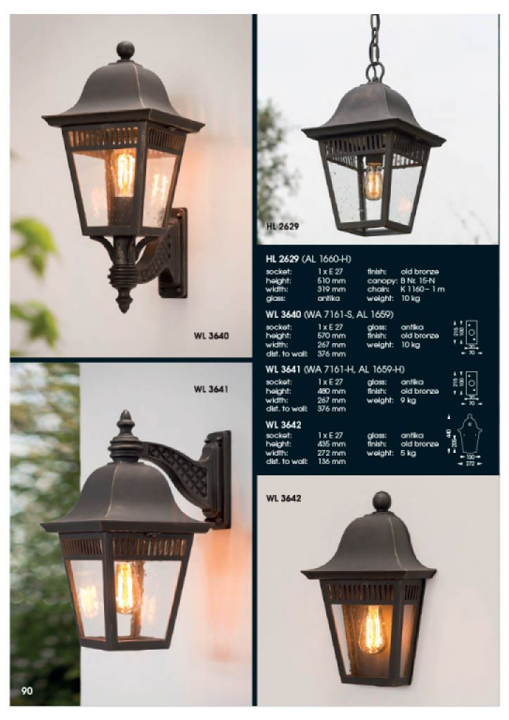 Wand- und Hängeleuchten aus geschmiedetem Stahl