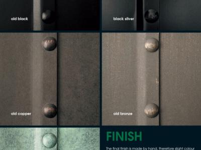 Lámparas de pared y colgantes de acero forjado