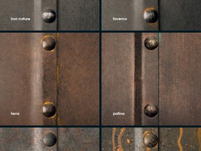 Lámparas de pared y colgantes de acero forjado