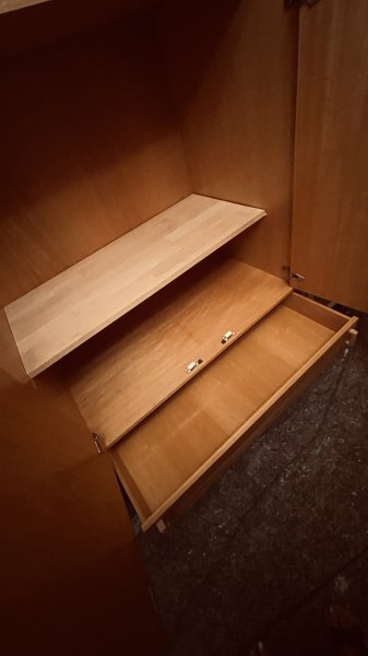 Wandschrank 2-teilig H 2,50 m x 1 m x 60 cm tief