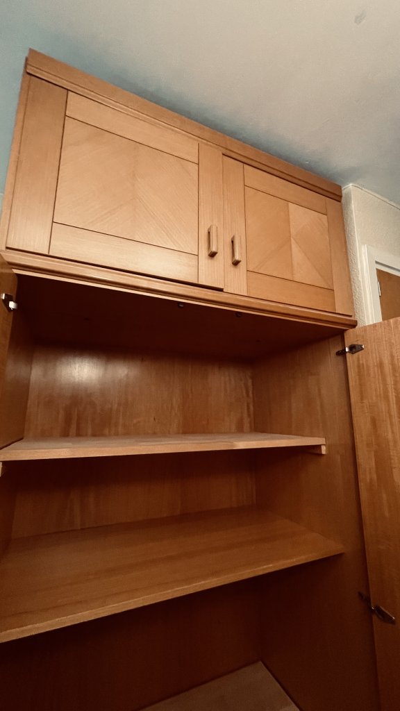 Wandschrank 2-teilig H 2,50 m x 1 m x 60 cm tief