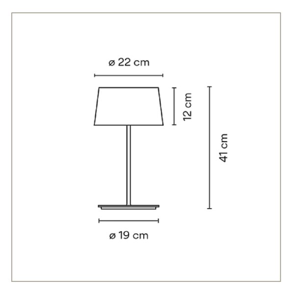 WARM TABLE LAMP Tischlampe Leuchte von VIBIA Spain 490125/00