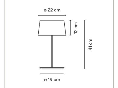 WARM TABLE LAMP Tischlampe Leuchte von VIBIA Spain 490125/00
