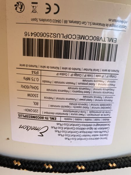 Warmwasserspeicher 80 Ltr. Zu verkaufen