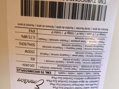 Warmwasserspeicher 80 Ltr. Zu verkaufen