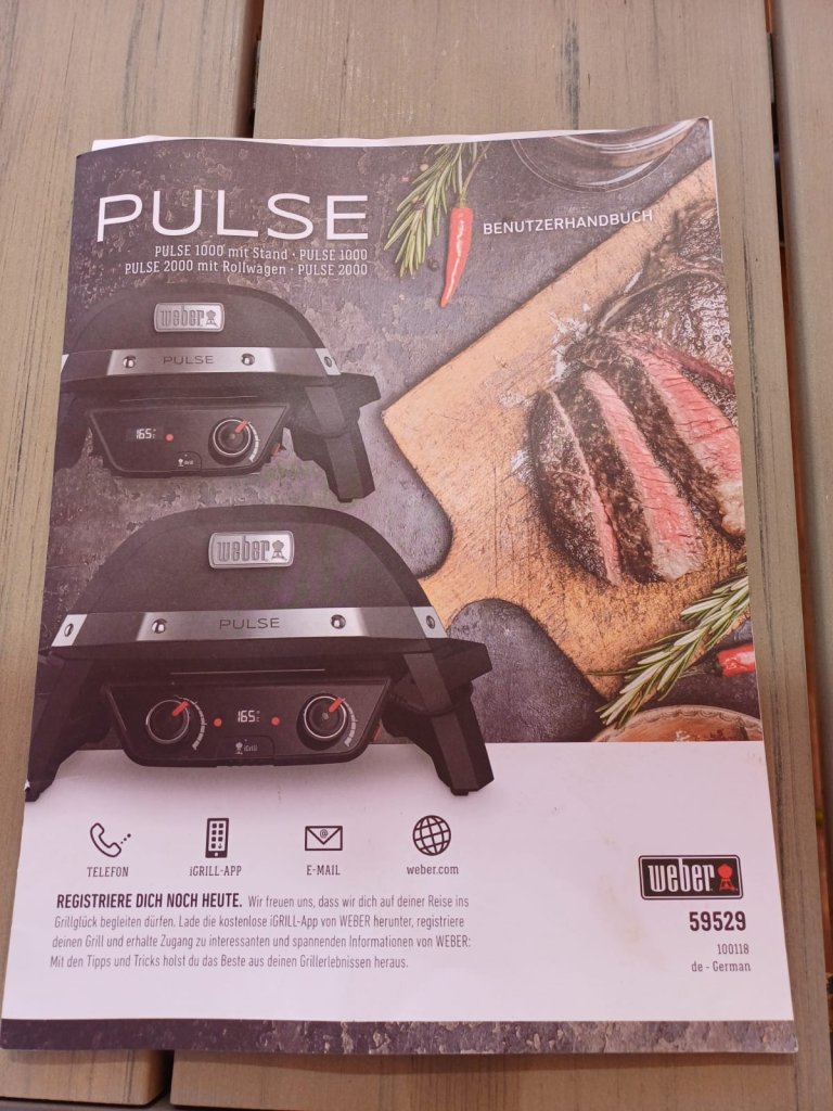 Weber Pulse 2000 mit Rollwagen
