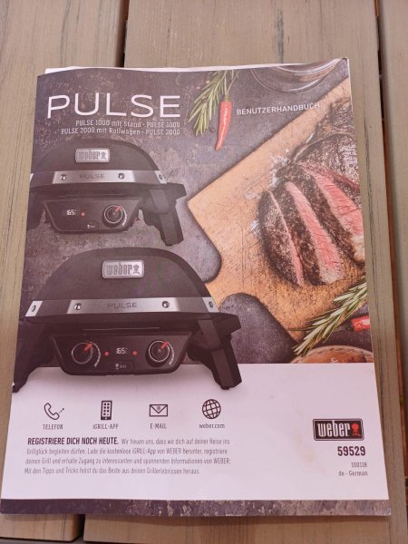Weber Pulse 2000 mit Rollwagen