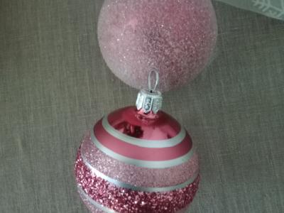 Weihnachtskugeln Glas beige rose ........ 38 Stk.