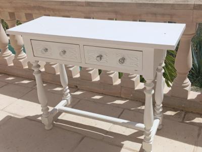 White wooden chest of drawers