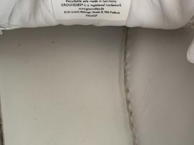 White leather sneakers size 46