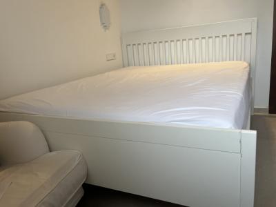 White IKEA bed
