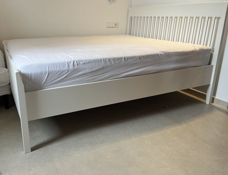 White IKEA bed