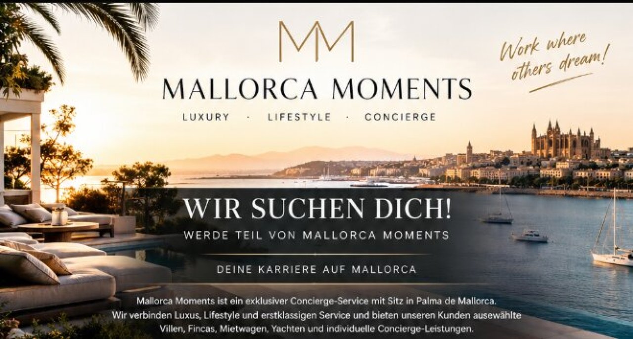 Werde Teil von Mallorca Moments [Sales Manager, Marketing, Content Creator, Concierge]
