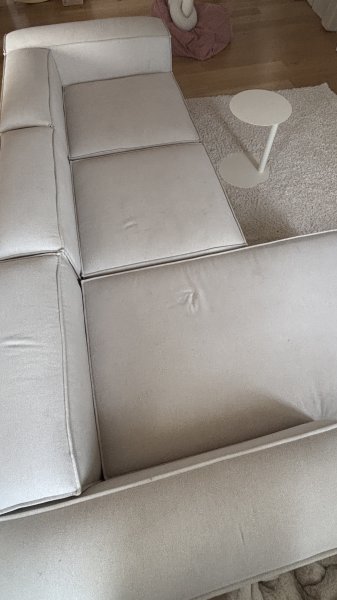 Westwing Modular Sofa in Beige with Large Reclining Area - LENNON