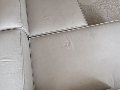 Westwing Modular Sofa in Beige with Large Reclining Area - LENNON