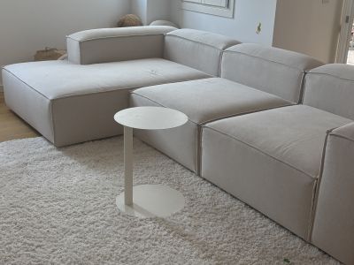 Westwing Modular Sofa in Beige with Large Reclining Area - LENNON